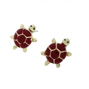 Oorbellen Schildpad Emaille